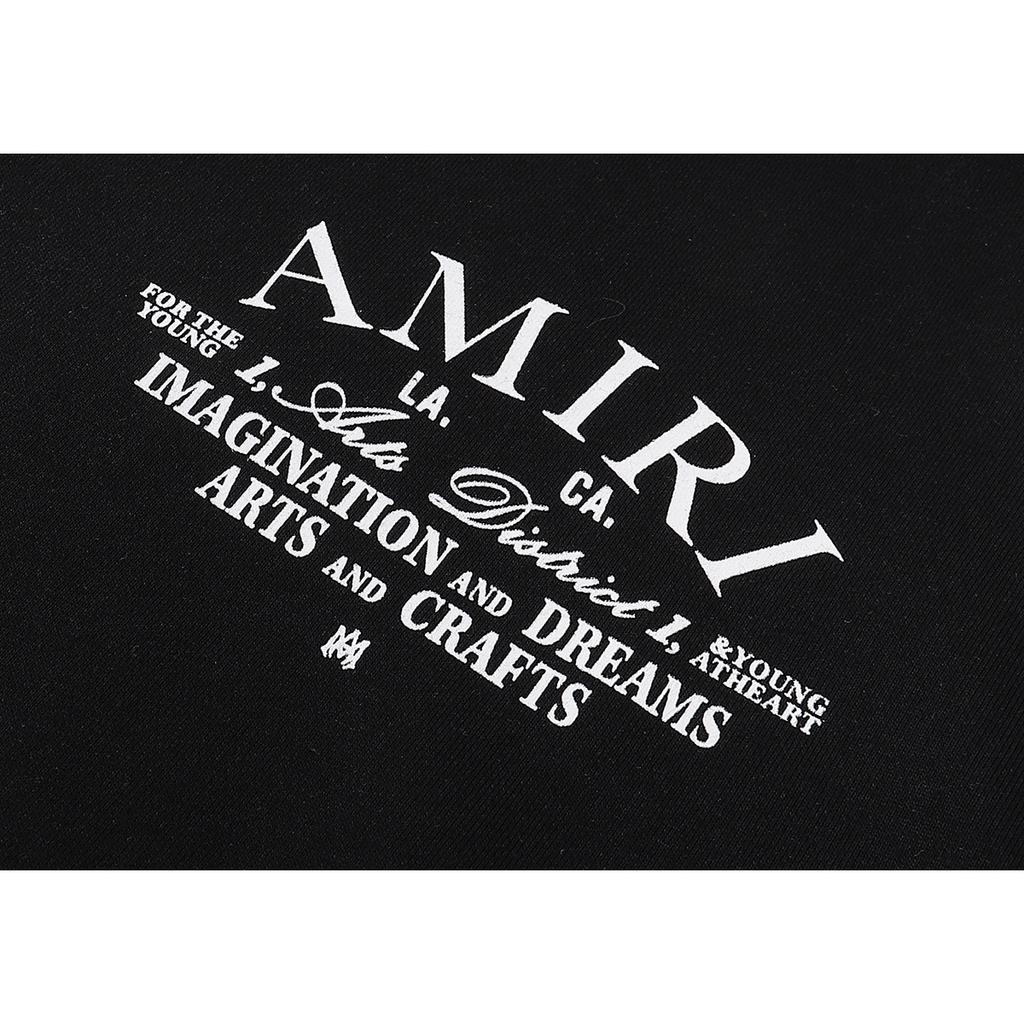 875 Amiri Letter Print Весна и осень свободная толстовка большого размера из тонкого высококачественного хлопка с капюшоном для пары