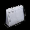 Desktop Standing Calendar Photo Album with Clear Side Sleeves Multifunctional Photocards Display Rack Album