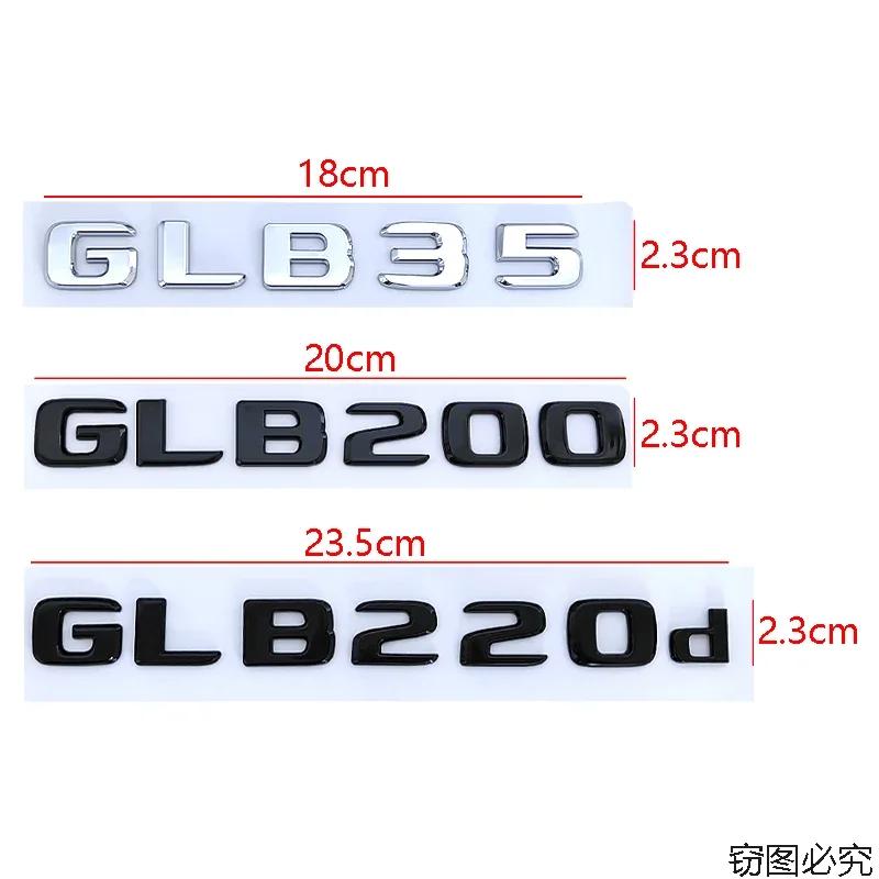 ABS Car Sticker Rear Trunk Emblem Body Badge Decals for Mercedes Benz GLB220d GLB180 GLB200 GLB35 Styling Decoration emblem VT8