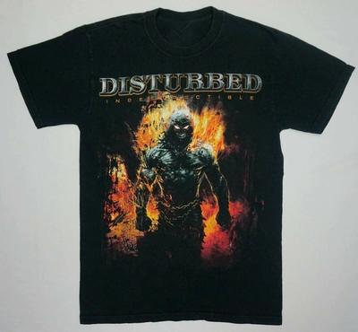 Винтажная футболка группы Disturbed Indestructible Топы Футболка для мужчин женщин S-4XL