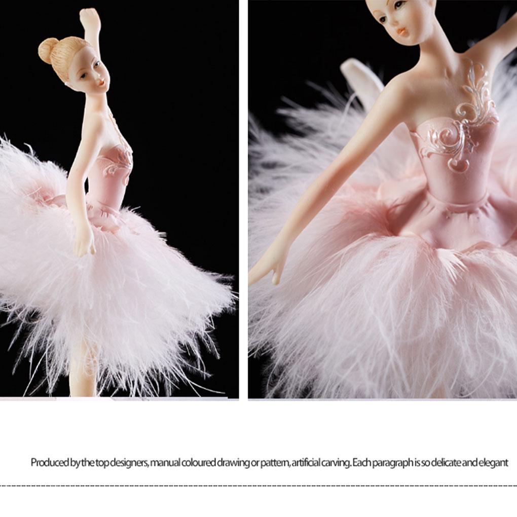 Ballerina Musical Box Elegant Dancing Girl Elegant Figurines Rotate Boxes For Friend Home Desktop Birthday Gift