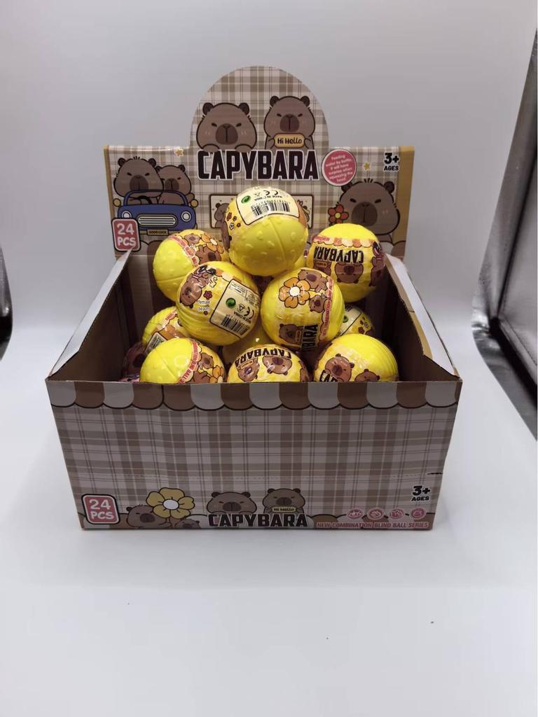 Брелок Капибара и Набор Сюрпризов в Слепых Коробках – Детские Украшения в Стиле Автомата с Призами, Гашапона и Лотереи