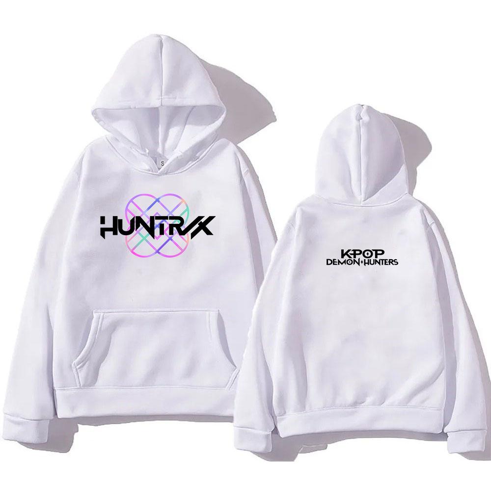 Худи Huntrix Girl 2025 Фильм Охотники на демонов Модные Худи для мужчин/женщин Харадзюку Зимняя одежда Пуловер Толстовка Винтаж