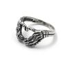 Retro Gothic Made Old Skeleton Hand Ring Punk Grunge Entertainment Metal Biker Rings for Men Hip Hop Jewelry Personality Gift