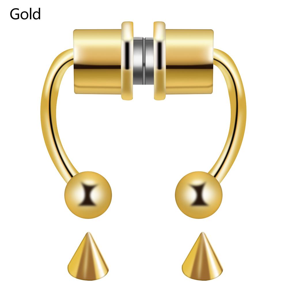 Кольца для пирсинга Носовые кольца-обручи Магнитные носовые кольца Обманки для пирсинга носа