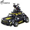 1489PCS Technical F56 Hella Flush Modified Mini Car Building Blocks Assemble Bricks Creative Speed Vehicle Toys Gifts For Boy
