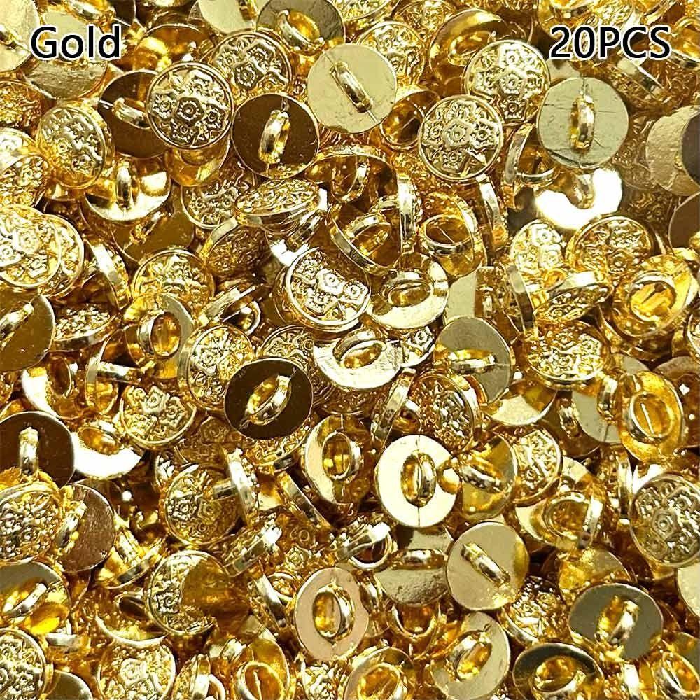 20 шт. 7 мм Пряжки-цветы Металлическая ультрамаленькая пряжка Новая пряжка для кукольного пальто DIY Аксессуары для кукольной одежды