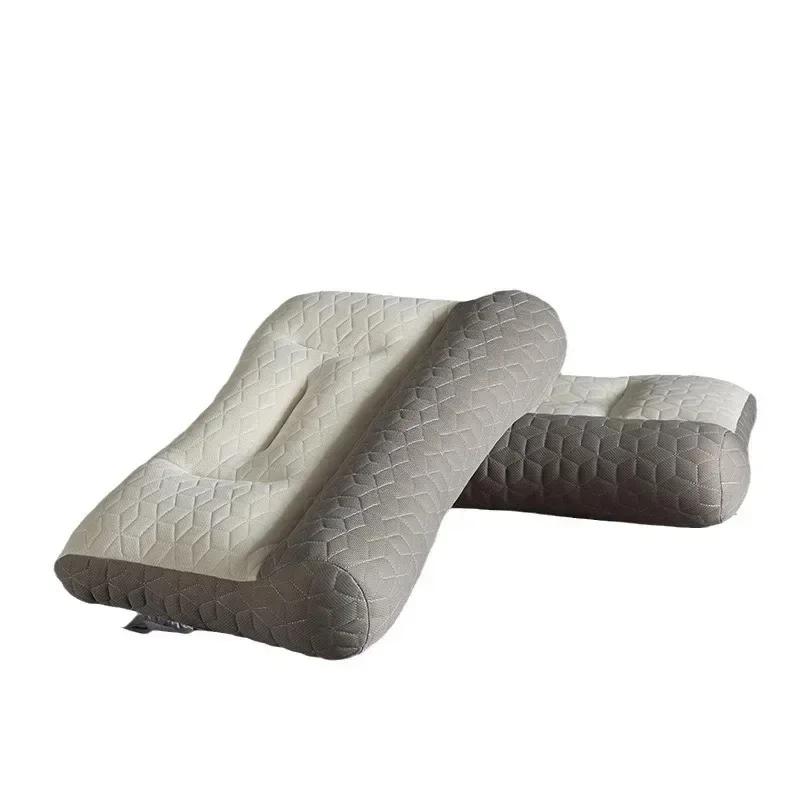 Подушка из латекса с эффектом памяти, ортопедическая подушка для шеи, помощь во сне, высокоэластичная, мягкая, пористая, подходит для дома