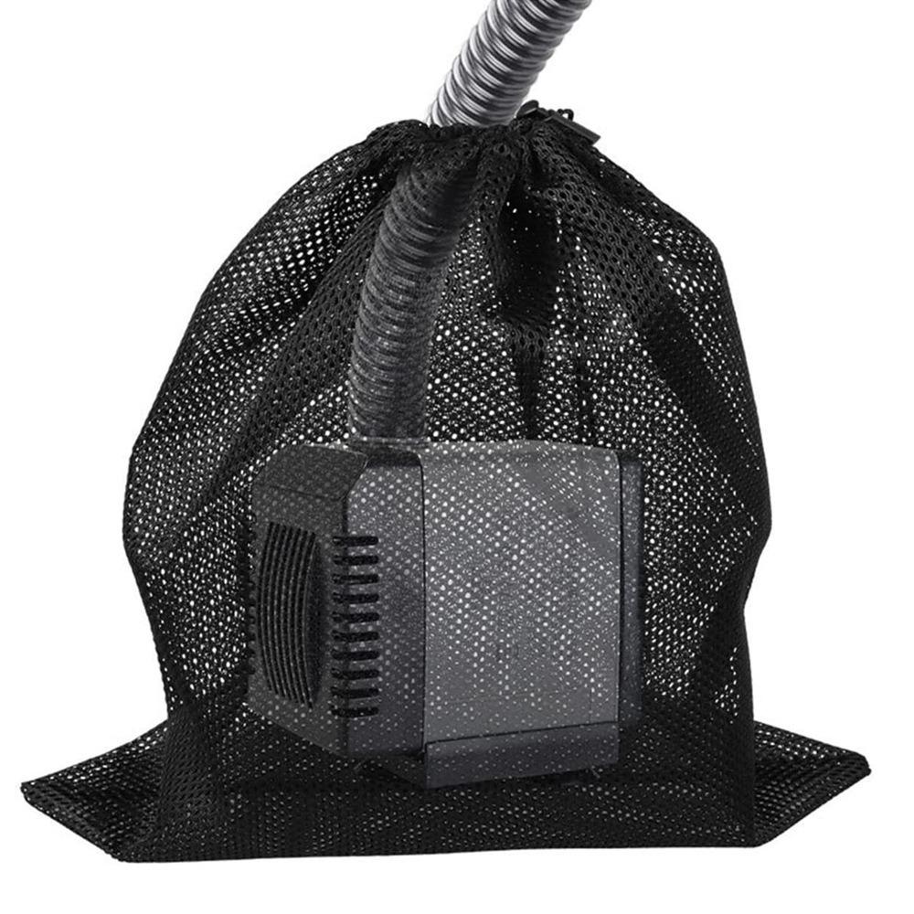 Isolation Bag Black Drawstring Pumps Barrier Filter Mesh Bag Net Bag Water Pump Filter