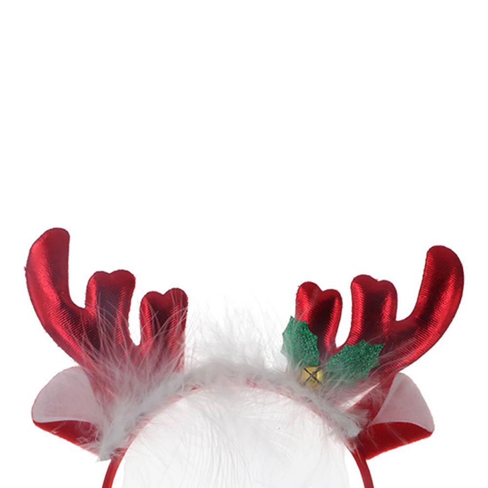 Party Dress Up Christmas Decoration Female Plush Hair Hoop Christmas Hair Band Antlers Headband