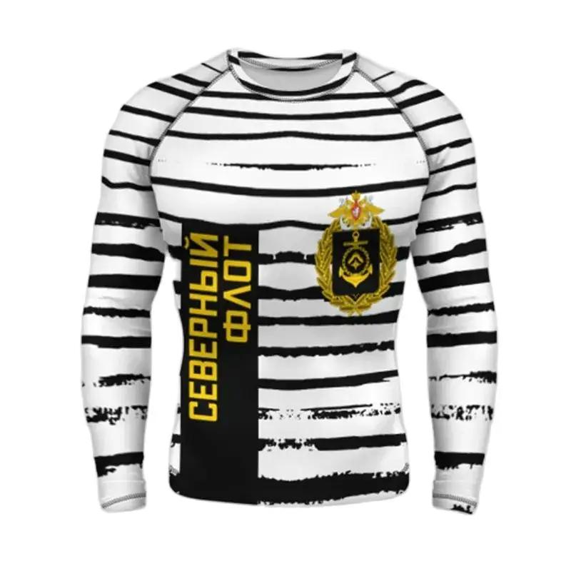 Zebra Striped 3D Printed Fun Street Hip-hop Round Neck Long Sleeved Fashionable Avant-garde Casual Minimalist Men's T-shirt Top