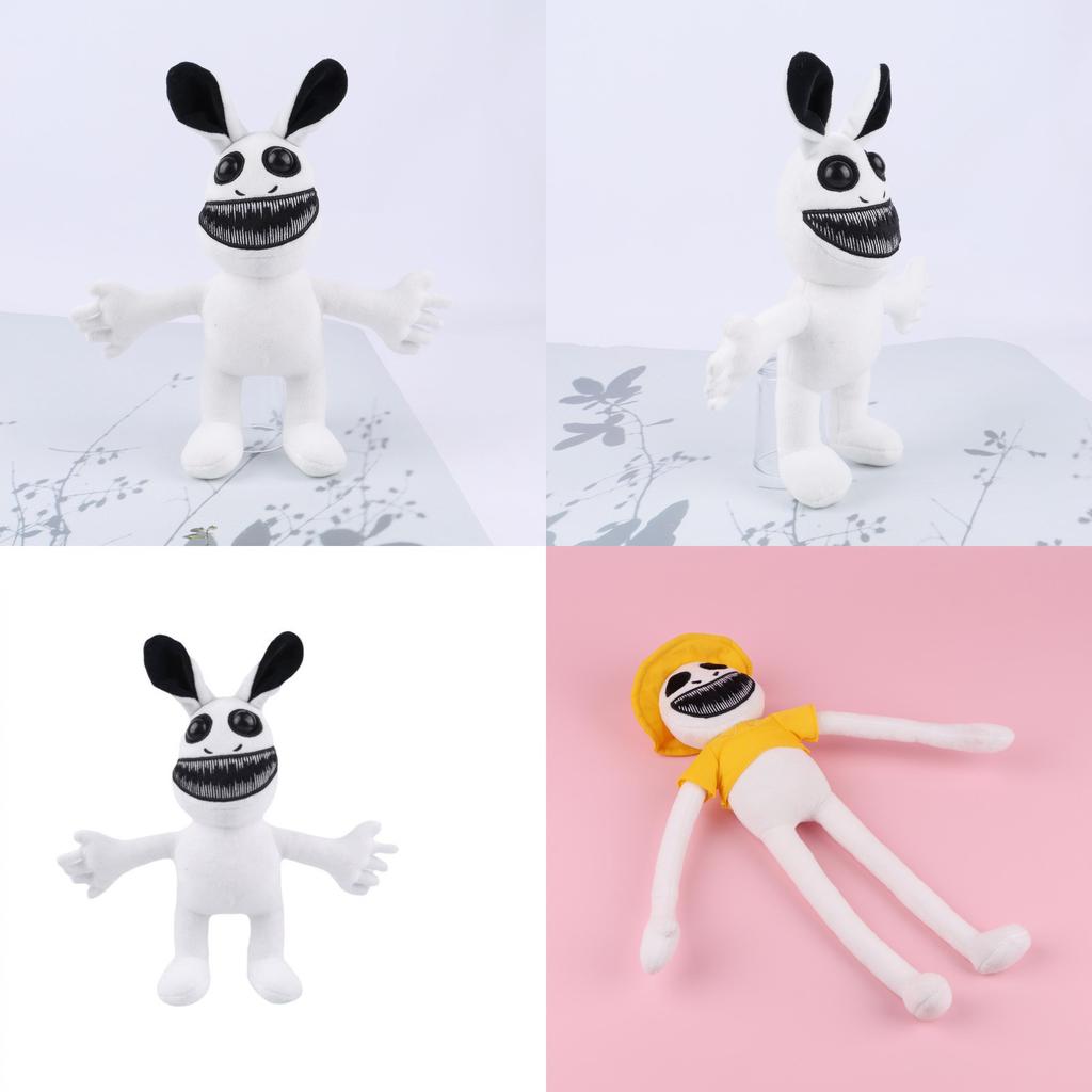 Zoonomaly Plush Odd Animal Park Stuffed Zoo Guard Doll Short Plush Cartoon Character Other Pp Cotton Customized White Yellow 48*7*40cm