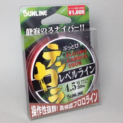 Леска флюорокарбоновая SUNLINE Buttobi Tenkara Level 30м Оранжевый Нет. 4.5