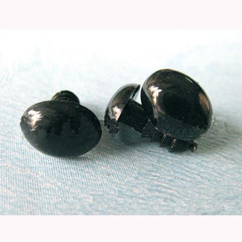 100 шт. черные пластиковые кукольные глаза безопасные глаза для плюшевых мишек мягкие игрушки защелкивающиеся животные скрапбукинг кукольные куклы поделки глаза для игрушек