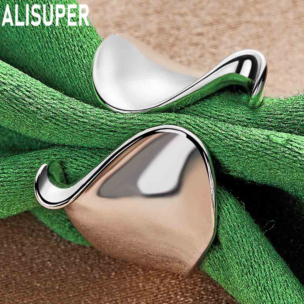 Smooth Open Ring Silver Fashion Fashion Charm Exquisite Jewelry
