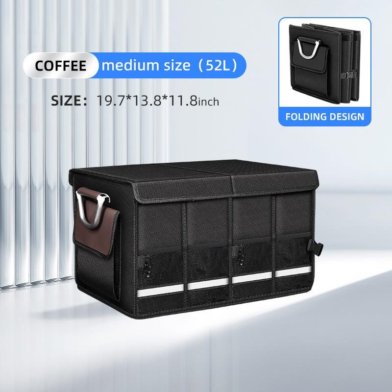 Large Capacity Foldable Car Trunk Organizer Box Oxford Fabric Storage Bin SUV Sedan Hatchback