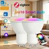 Ewelink GU10 Zigbee Светодиодные лампочки Wifi Умная светодиодная лампа RGB CW WW Светодиодная лампочка Работает с Alexa Google Yandex Smartthings