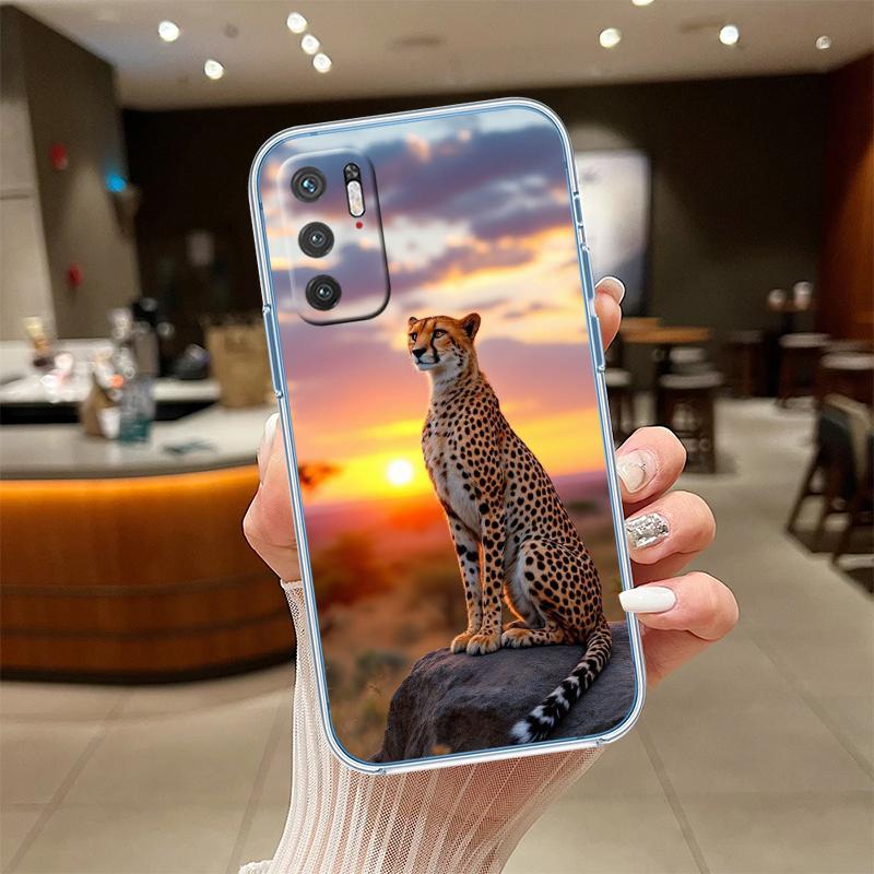 UP2 Animal Leopard Transparent Phone Case for Motorola Moto Edge 20 30 40 50 S30 Fusion Ultra Pro Neo Lite + G200 G23