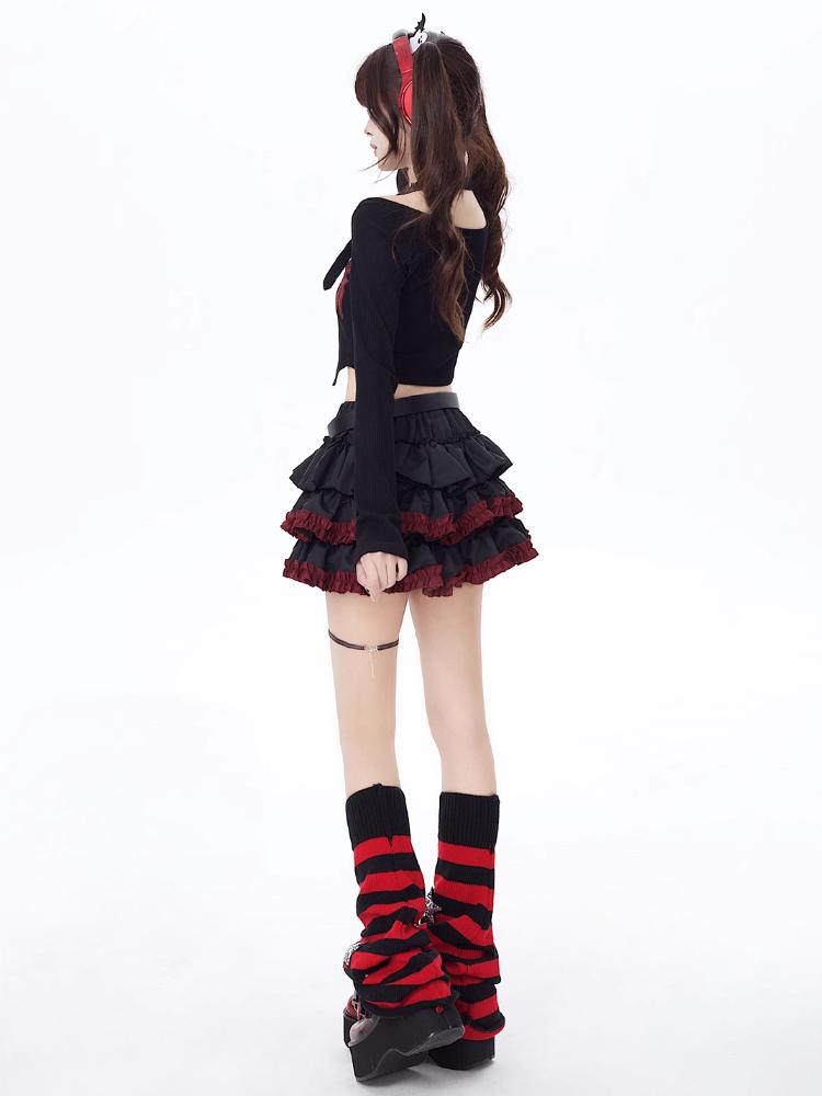 Мини-юбки Y2k, летние женские, черные, готические, трапециевидные, плиссированные, юбки, Harajuku, винтажная, 90-е, эстетика, кавайная юбка, одежда 2000-х