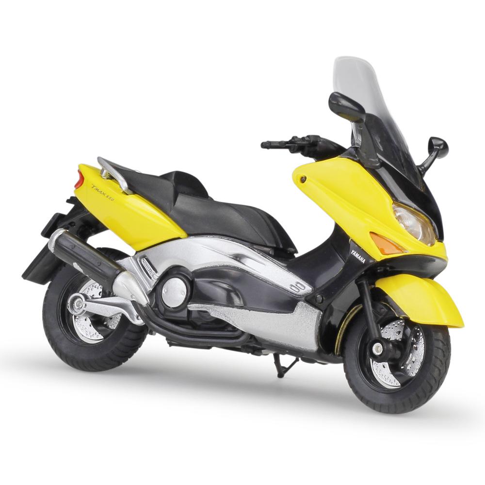 Масштаб 1/18 Welly 2001 YAMAHA XP500 TMAX Модель мотоцикла из сплава Литые под давлением металлические игрушечные транспортные средства Модель мотоцикла Высокая имитация Коллекция Детские подарки