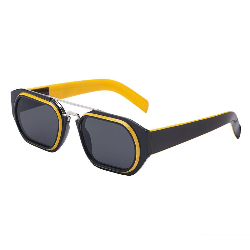 Женские солнцезащитные очки с защитой от солнца, защита от ультрафиолета, модные ретро-квадратные солнцезащитные очки с двойным лучом, мужские очки для вождения, уличной стрельбы