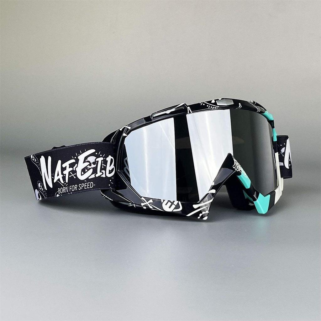2026 Vibrant Frame Design Motocross Goggles UV400 Lens Lightweight Durable Adjustable Strap Outdoor Sports Riding Goggles