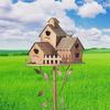 New Large Metal Birdhouse Ornament for Outdoor Gardens