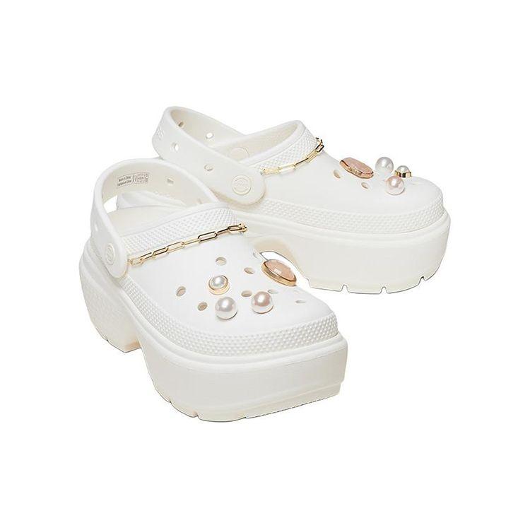Crocs EVA Модные Удобные Универсальные Клоги Женская Обувь Белый 210271-0WV