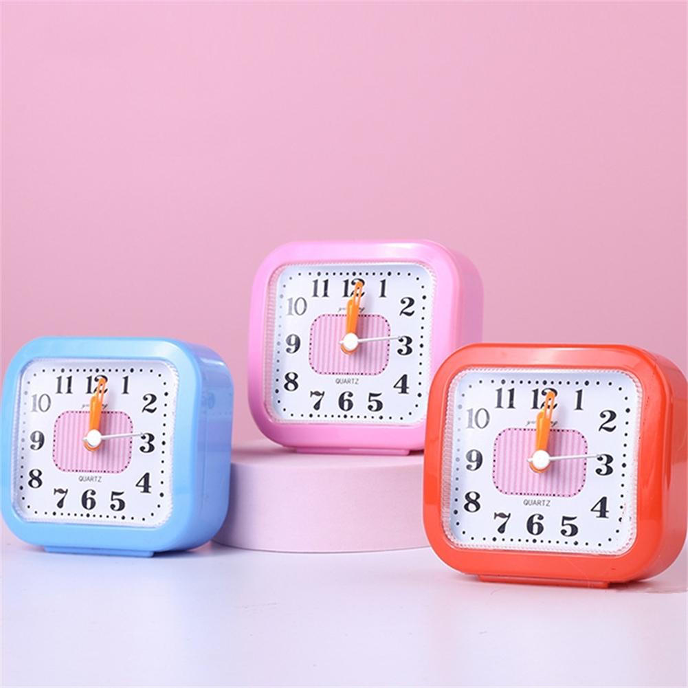 Компактный квадратный громкий будильник, элегантный дизайн, надежный звонок для пробуждения