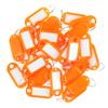 30pcs Multi-Color Plastic Keychain Blank Key Ring DIY Name Tags for Baggage Paper Insert Luggage Tags Key Chain Accessories