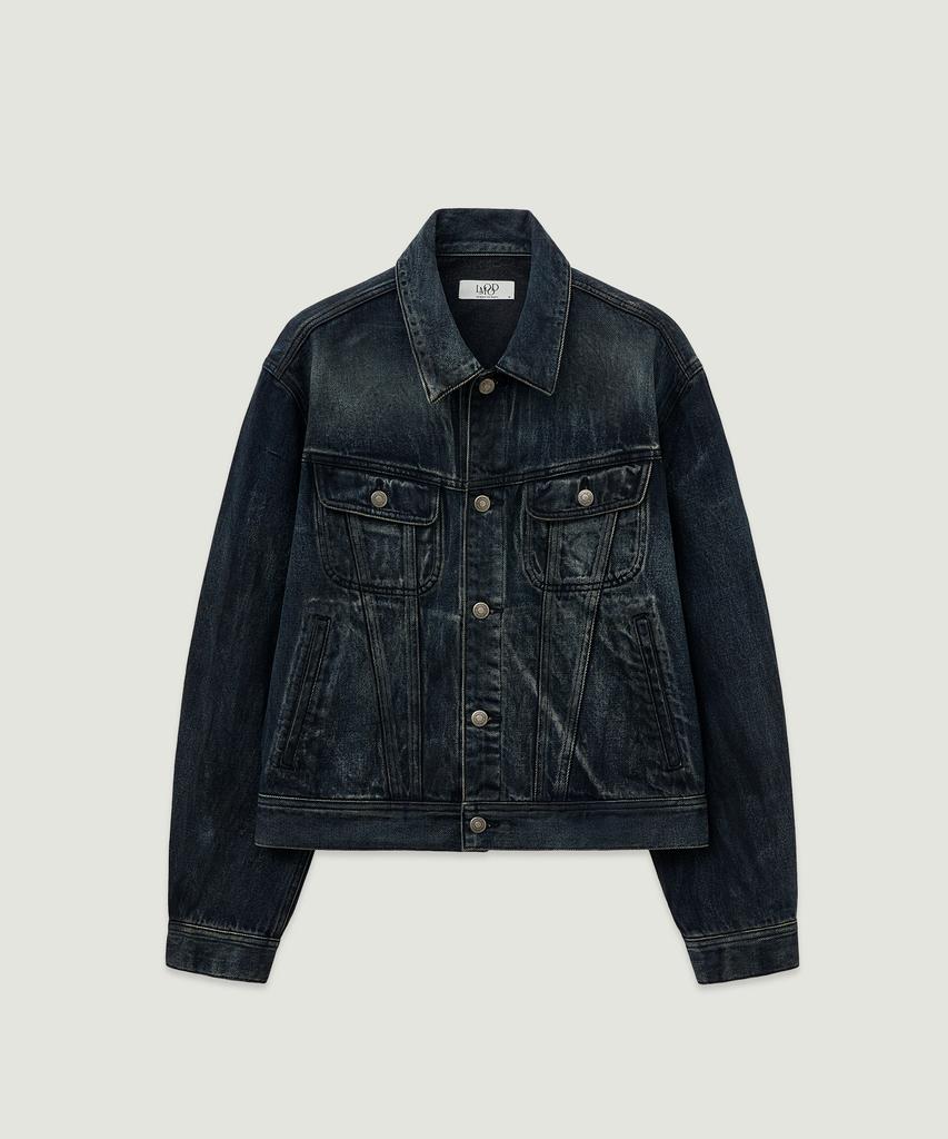 Lmood Bourbon Denim Trucker Jacket Midnight Blue