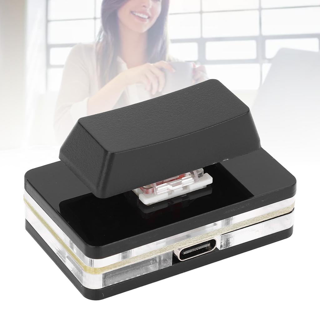 Программируемая пользовательская USB-кнопка Одиночная клавиатура Клавиатура для OSU RGB Механическая Красная Type C Проводная Индивидуальная горячая клавиша для игр