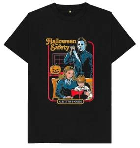Halloween Safety Babysitters Guide Horror Movie Graphic Unisex T Shirt Tee
