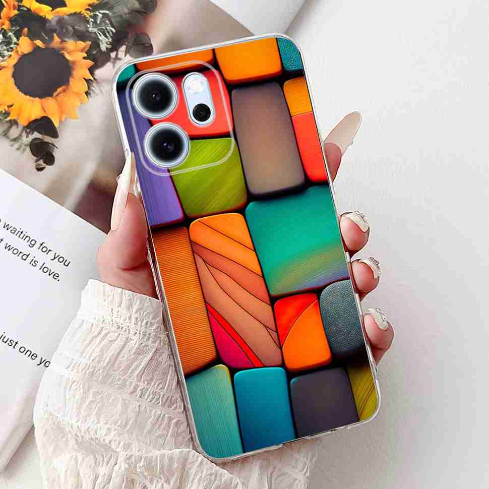 For Oppo Reno14 F 5G CPH27436.57" Case Colorful Butterfly Flowers TPU Soft Silicone Cover For Oppo Reno 14 F RENO14F Phone Cases