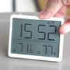 Magnetic Temperature Hygrometer Display Screen Table Clock Mini Bedside Desk Clock  Living Room