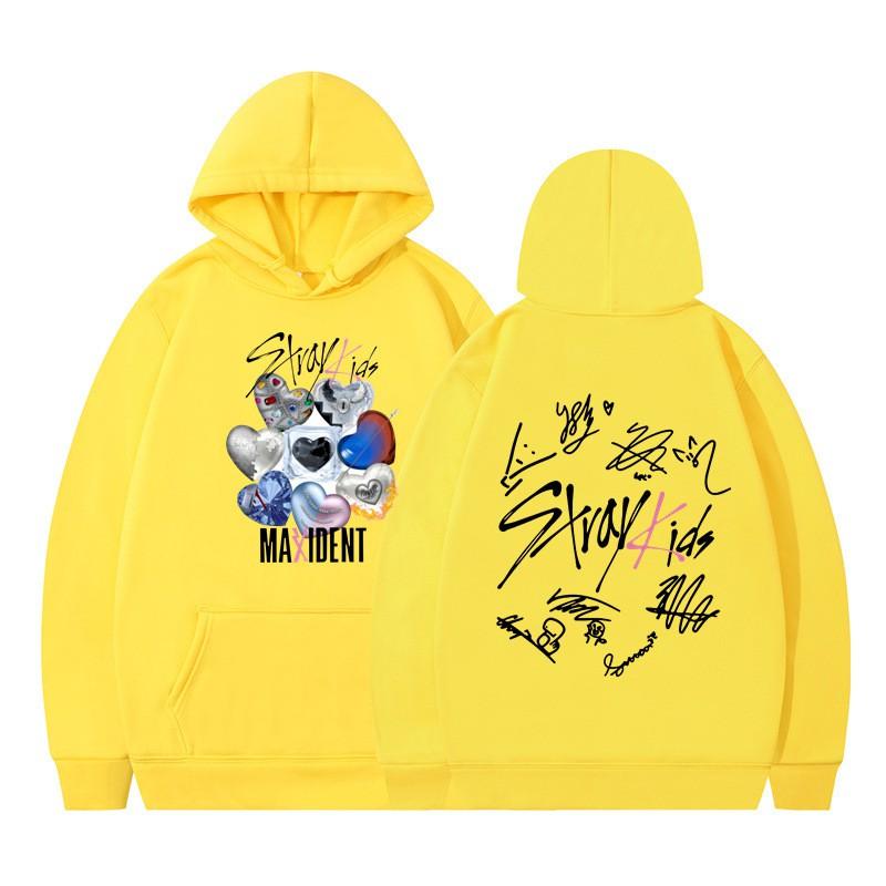 Stray Kids Tour Merch Hoodie Unisex Oversized Cotton Blend Sweatshirt Teens Fall Winter Streetwear