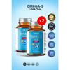 Omega -3 Dha - Epa 1000mg Form (2 Pieces) (Iceland) Cold Water Fish Oil 30 Softgel