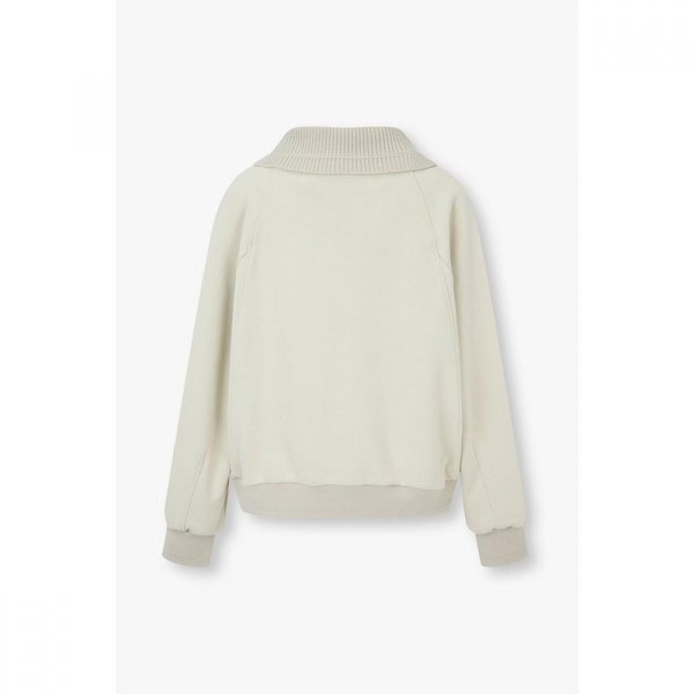 Voice Of Voices Knitted Collar Zip Up Jersey Jumper