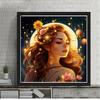 5D Diy Алмазный Портрет женщины Полный квадрат Круглый Девушка Мозаика Цветочная вышивка Мультфильм Вышивка Украшение стены