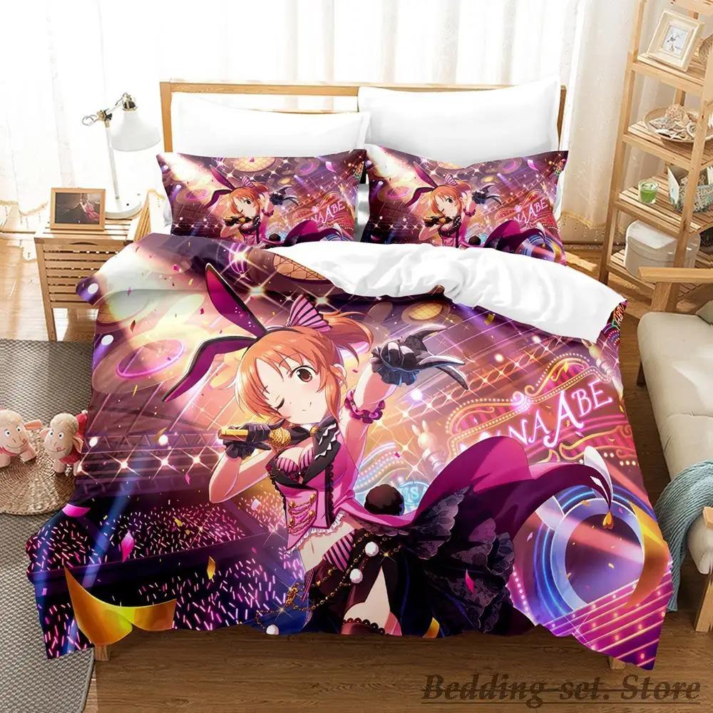 Новый Комплект Постельного Белья THE iDOLM@STER Cinderella Girls Starlight Stage Односпальный Полуторный Двуспальный Queen King Размер Комплект Постельного Белья Для Спальни Комплекты Пододеяльников