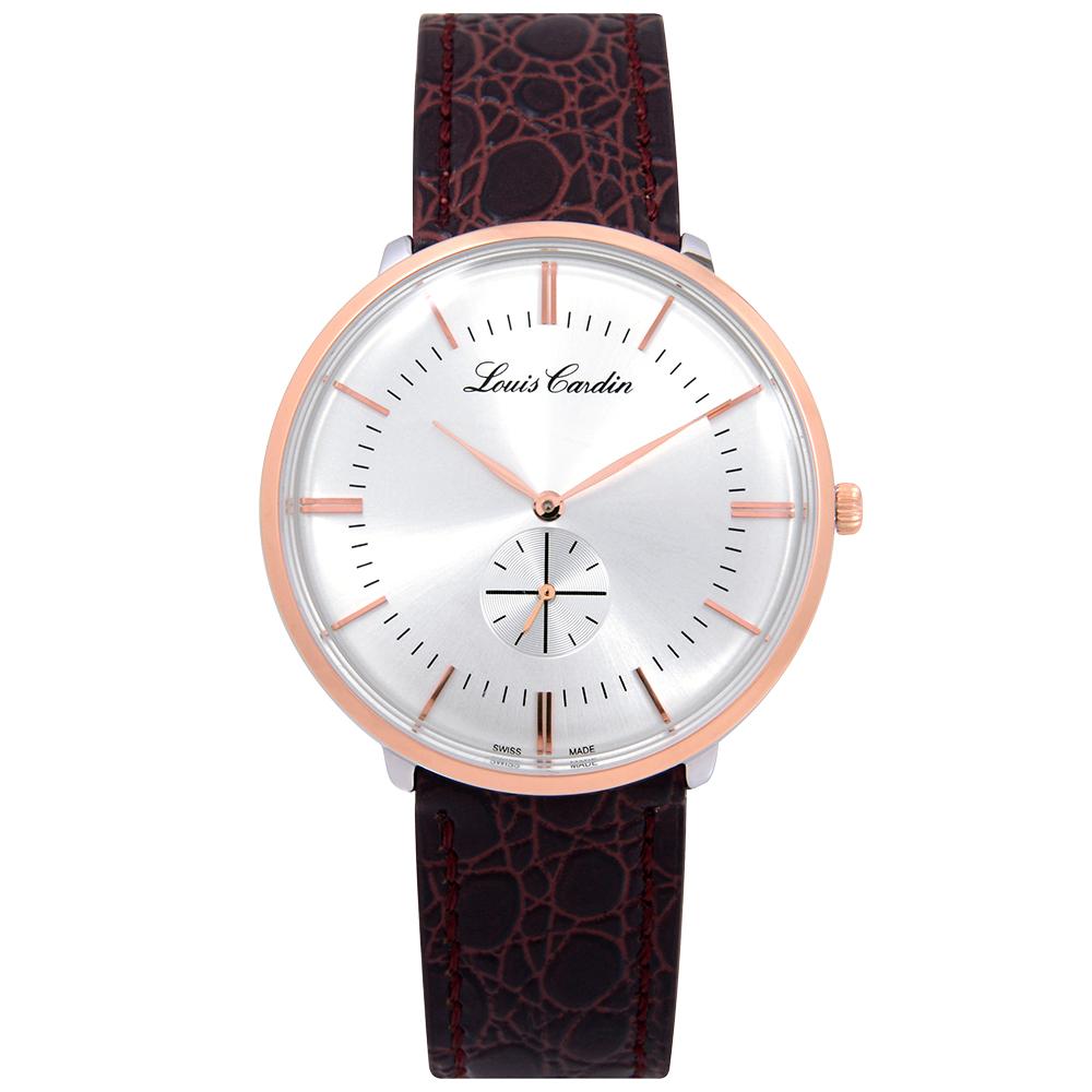 Luiseukadin Lc003Cbch_M_I Swiss-Made Classic Slim Men'S Leather Watch