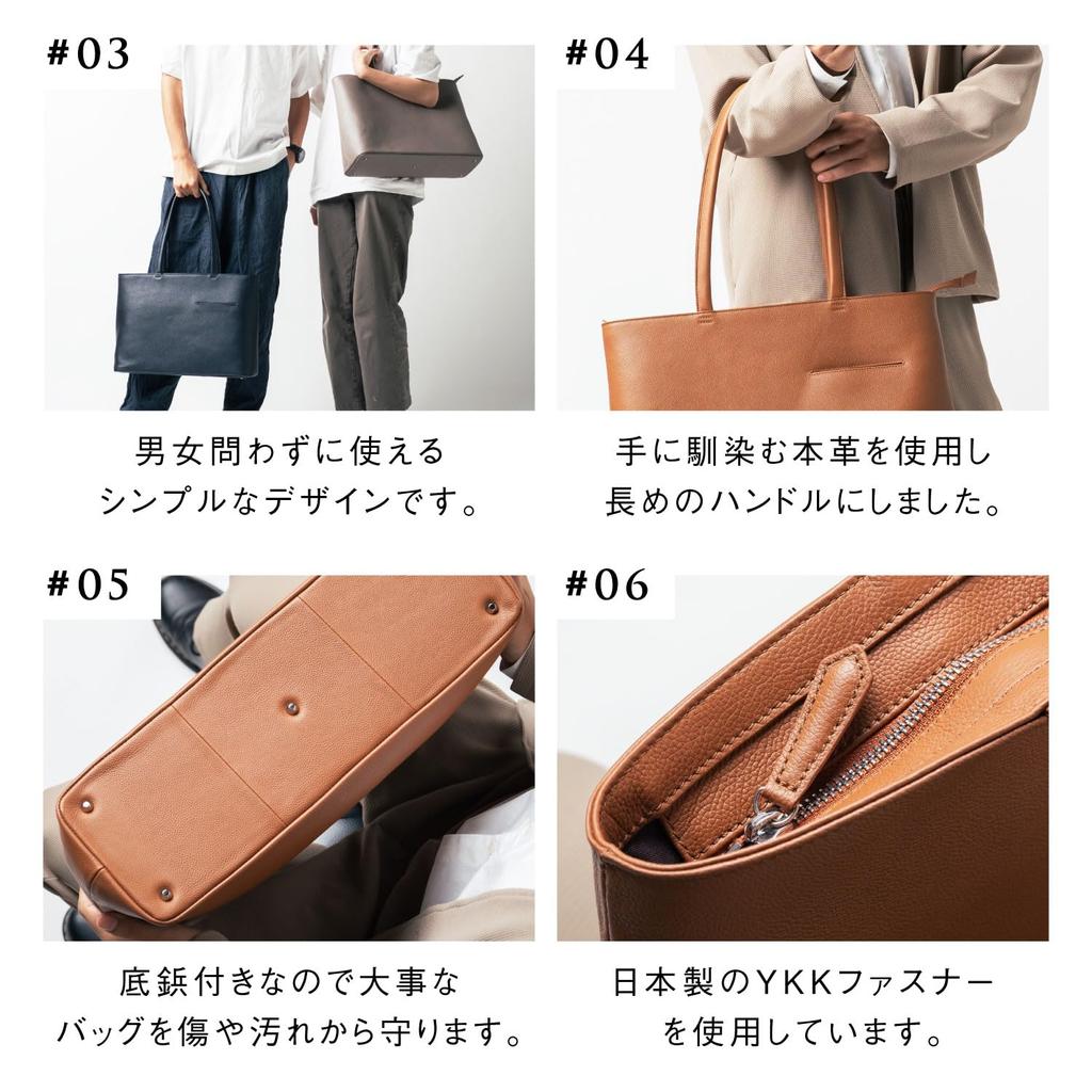 Сумка-тоут из термоусадочной кожи с большим объемом для кармана для смартфона, темно-синяя [Mura], мужская