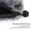 Professional Microphone Soft Cover, Microphone Furry Windscreen Reduces Wind Noise, Muff Condenser Microphone Windshield Windproof Cover Reduces Wind