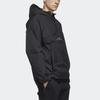 Adidas Logo Loose Casual Hooded Jacket Men Outerwear Black FM5409