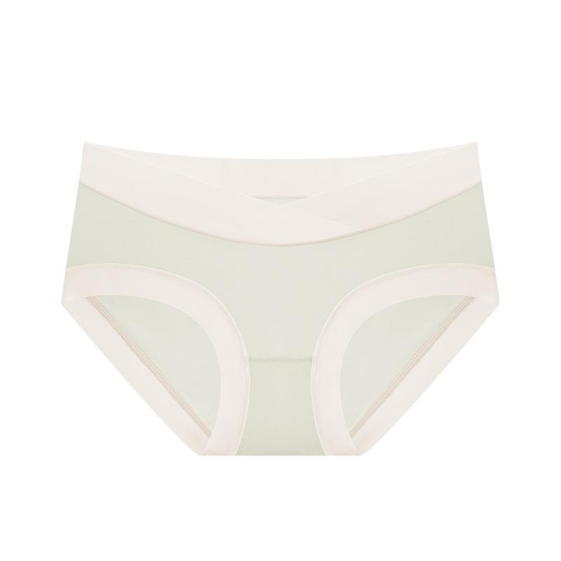 Женские трусы из ледяного шелка и хлопка с низкой талией, бесшовное нижнее белье для беременных большого размера