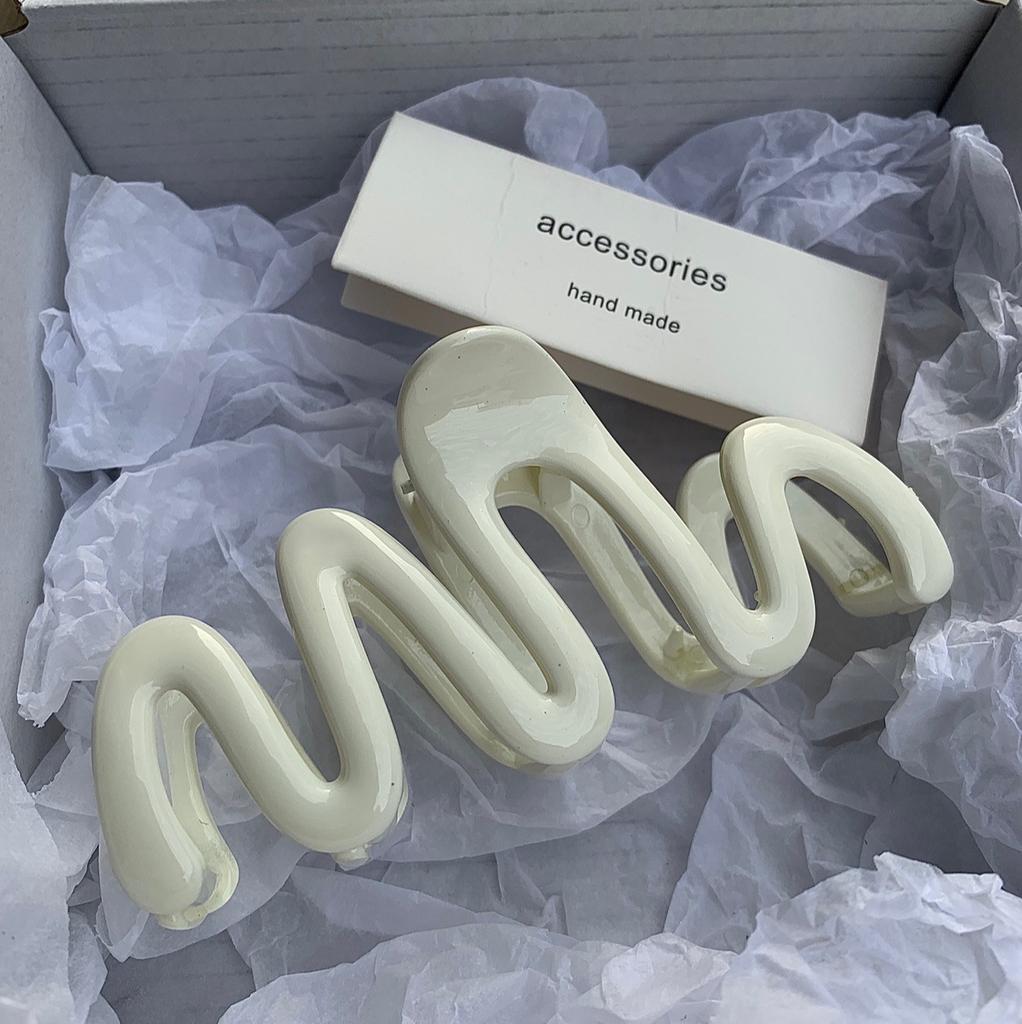 Желейная цветная волна заколка-краб для волос женская модный дизайн корейская милая простая нерегулярная заколка для волос головной убор