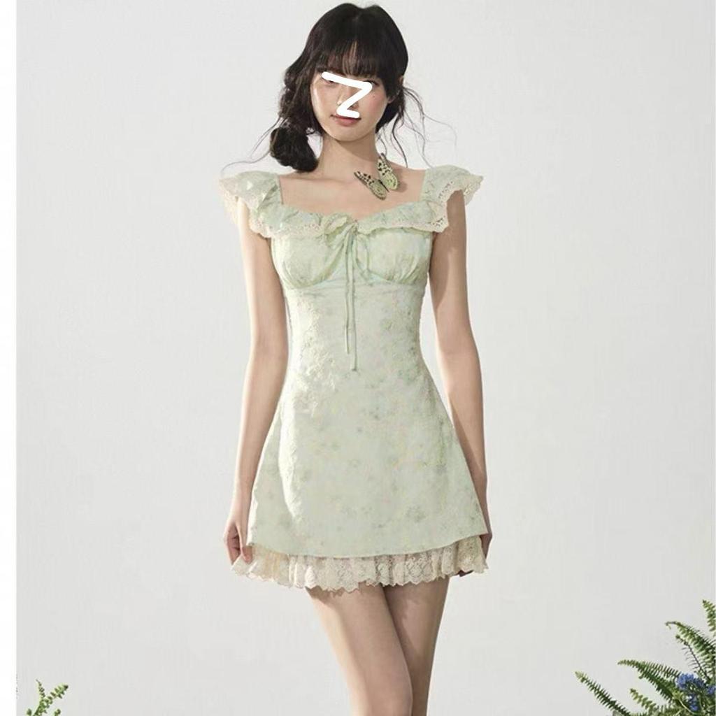 Женский летний милый топ с пышными рукавами и открытыми плечами и юбка, повседневное пляжное платье