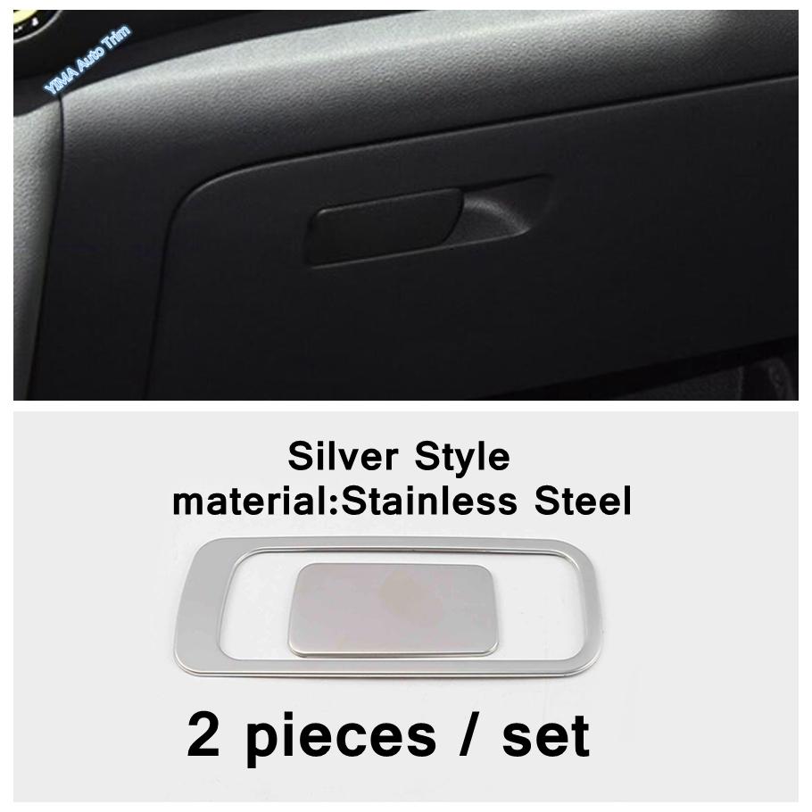 Stainless Steel Auto Head Lights Switch Button Decor Cover Trim Accessories For Hyundai Kona 2018 -  Black Brushed Interior