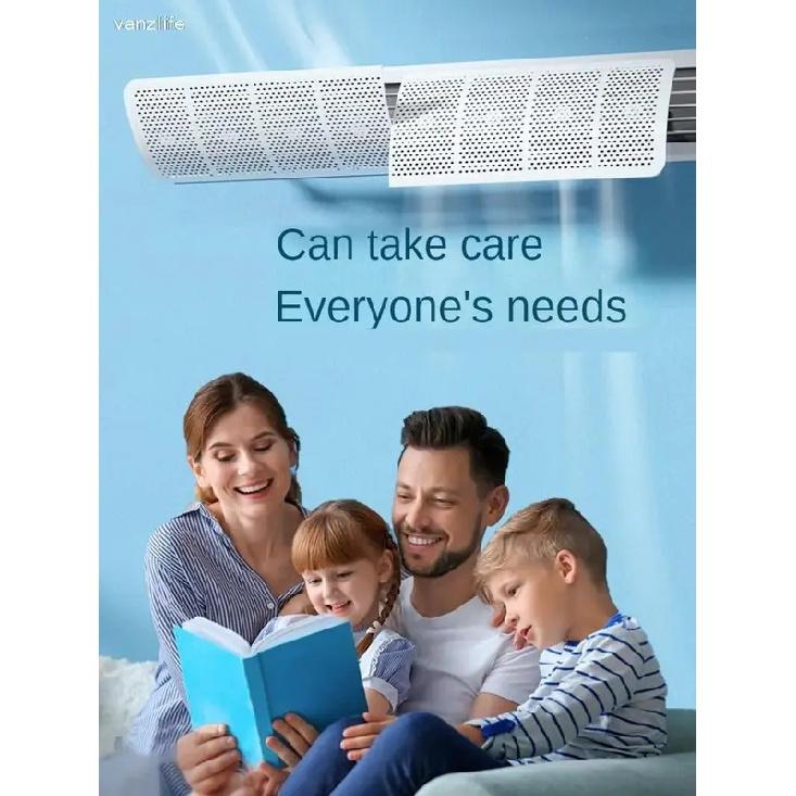 Central Air Conditioning Windshield Duct Type Air Conditioner Outlet Grating Baffle Anti-Straight Blowing Wind-Guiding Universal