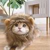 Cat Cosplay Dress Up Pet Hat Cute Lion Mane for Cat Puppy Lion Wig Costume Party Decoration Halloween Christmas Gatos Costume Cosplay Toy Pet Supplies